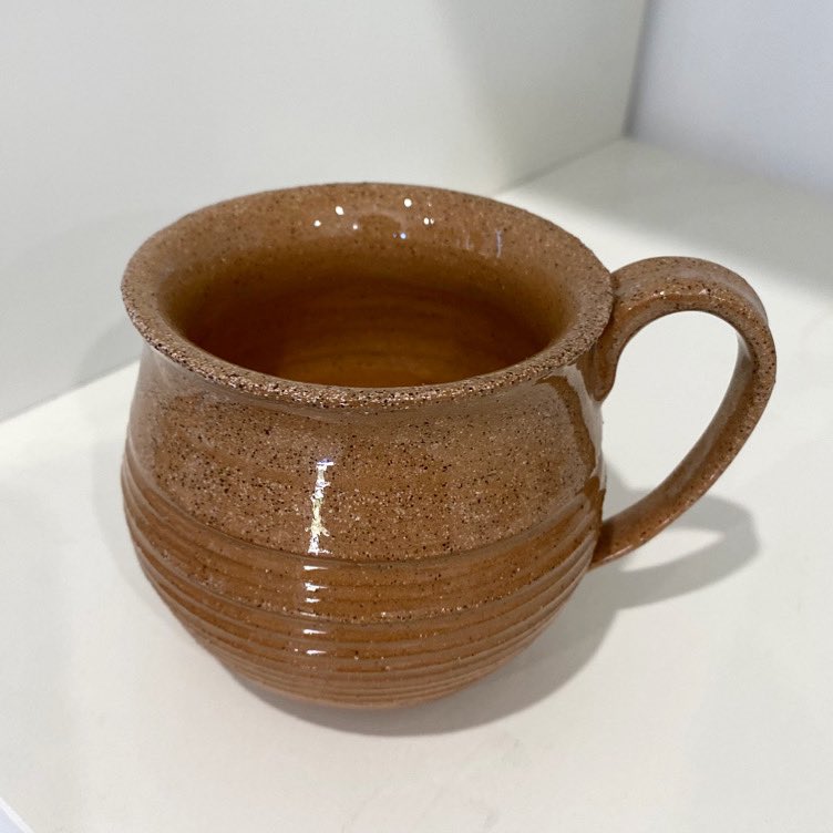 pottery_am's tweet photo. Sometimes it’s nice to let the clay be the hero. No paint on this little tea cup to let the grain from the clay shine through. https://t.co/UDMn5lyaW5