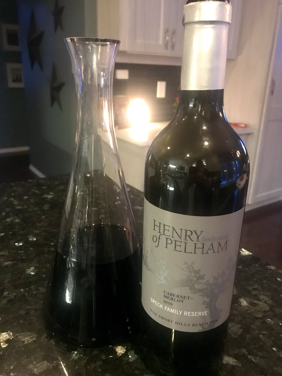 DecanterWine's tweet photo. The 2010 Speck Family Cabernet-Merlot has softened to a velvety perfection. Optimal pouring right now at 11.5 years but could likey hang on longer. Paired with Montreal Spiced Sirloin, Blackened Cajun Shrimp and jalapeño rice  @PaultSpeck @HenryofPelham https://t.co/T5qNlvGz7f