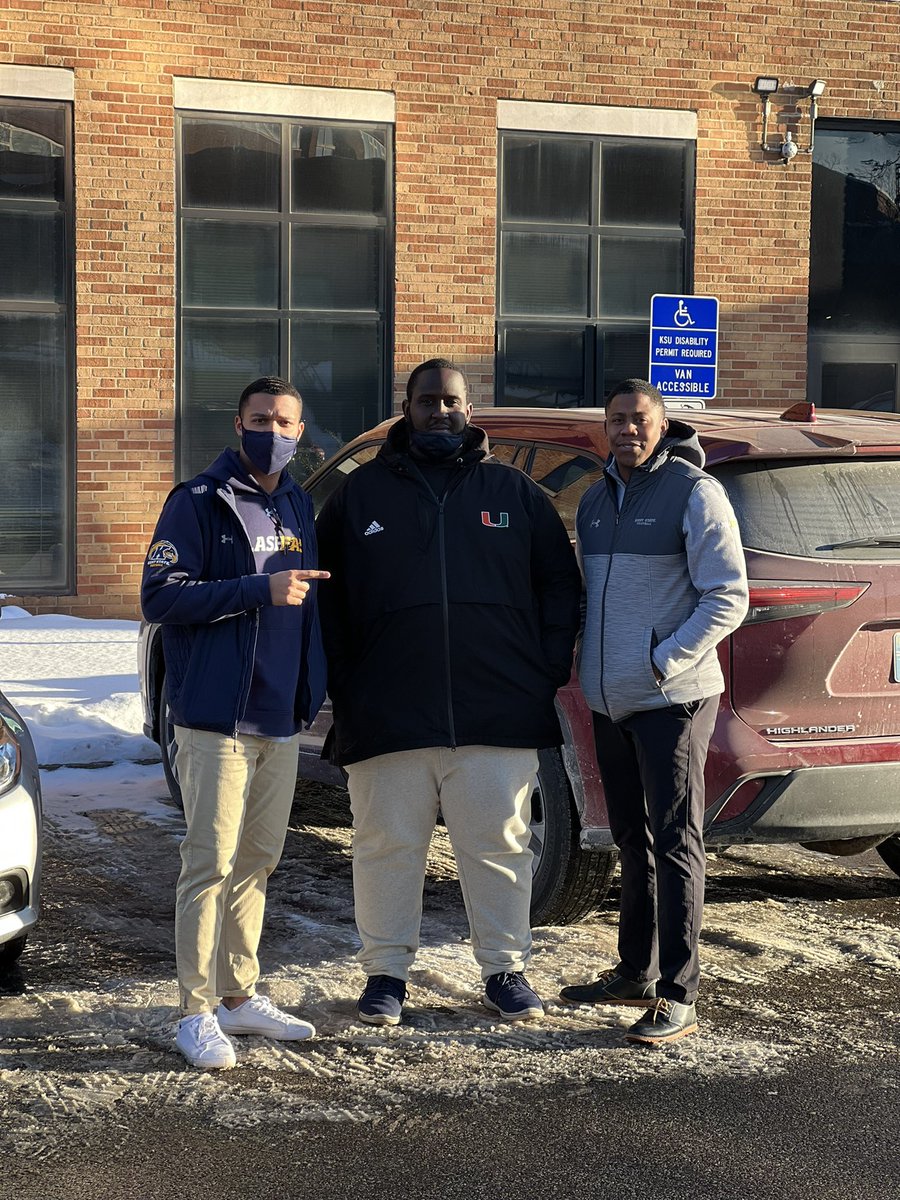 CoachPJCooney's tweet photo. @KentStFootball has been building and still going @LevyMiller2  thank you @Coach_Middleton @coachsotoj for the great tour. Definitely learned a lot. Can’t wait for y’all to come back n recruit miami. Ballers only @SMCobrasFB @SMSHCobras https://t.co/Jmo9YqSP8A