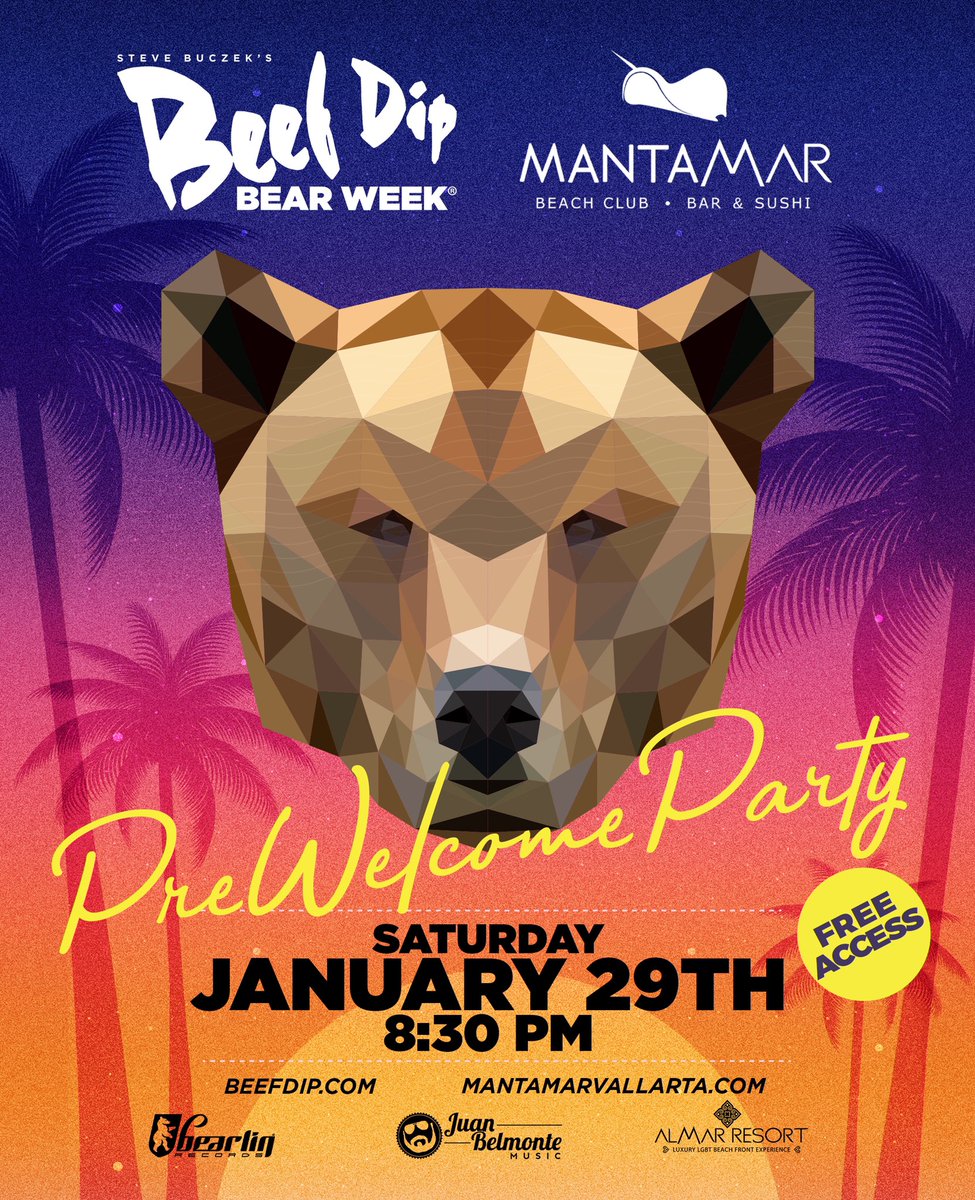 BeefdipBearweek's tweet photo. #1daytogo 4 #beefdip2022 ๐ป๐ผ๐โฑ๐
Early birds come pick up your tags & say hi at our welcome center at the #bluechairs hotel lobby from 12 to 5pm, and later youโre all invited to the Pre Welcome party at @MantamarBC 8:30pm โ Free access for everyone!
#beefdipbearweek #beefdip https://t.co/HbvRLJswlZ