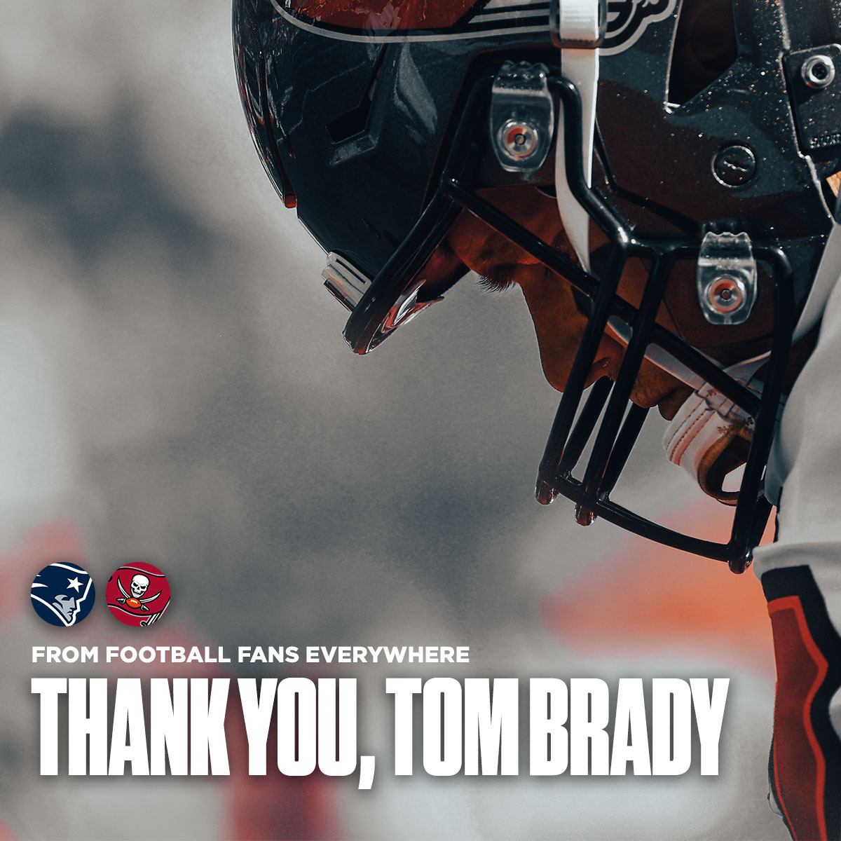 SNFonNBC's tweet photo. #ThankYouTom 

Retweet this to congratulate @TomBrady on a LEGENDARY career.

#ForeverNE | #GoBucs https://t.co/dCA7o2Vn2k