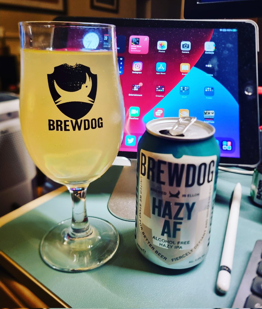 timdobbsphoto's tweet photo. Dad's taxi service again tonight so on the alcohol free @BrewDog #hazyaf #saturdayvibes https://t.co/6ZvLPagJXs