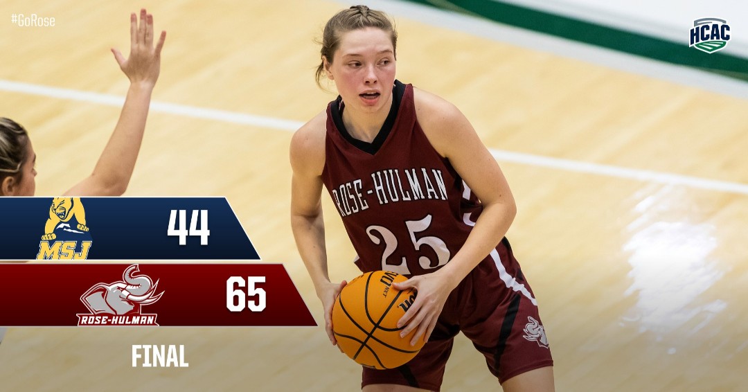 rhitsports's tweet photo. WOMEN'S BASKETBALL: Rose-Hulman 65, Mount St. Joseph 44 on Saturday!  #GoRose

Ashley Black matches her jersey number with a career-high 25 points, more than double her prior career-high.

Nola Wilson added 14 points, Rose Burnham scored 10 &amp; Jamie Baum had 9 points in the win. https://t.co/mXGeDwR03H
