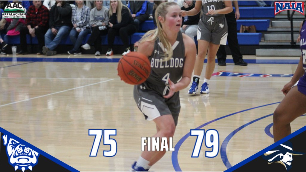 twbulldogs's tweet photo. #TWUWBB came back from a double-digit deficit but could not complete the full comeback, falling in @AACsports action to Montreat College 79-75. Jacelyn Stone led the team with 22 points and tied Anna Crowder for the rebound lead with seven.
@DPASports https://t.co/Dn6ztApsuW