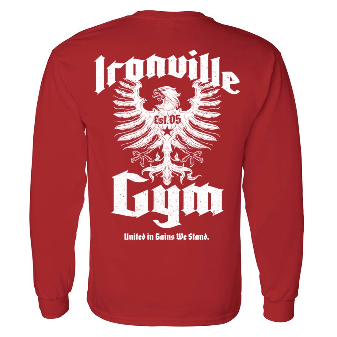Ironville's tweet photo. Shop this addition to our Ironville Gym Series with the high flying Ironville Gym Eagle. Shop it now on many garment styles including some with both FRONT or BACK print options. Use promo code JANUARY for 20% off retail pricing at: https://t.co/zFEqU8rtkY https://t.co/0CpZ41HWV9