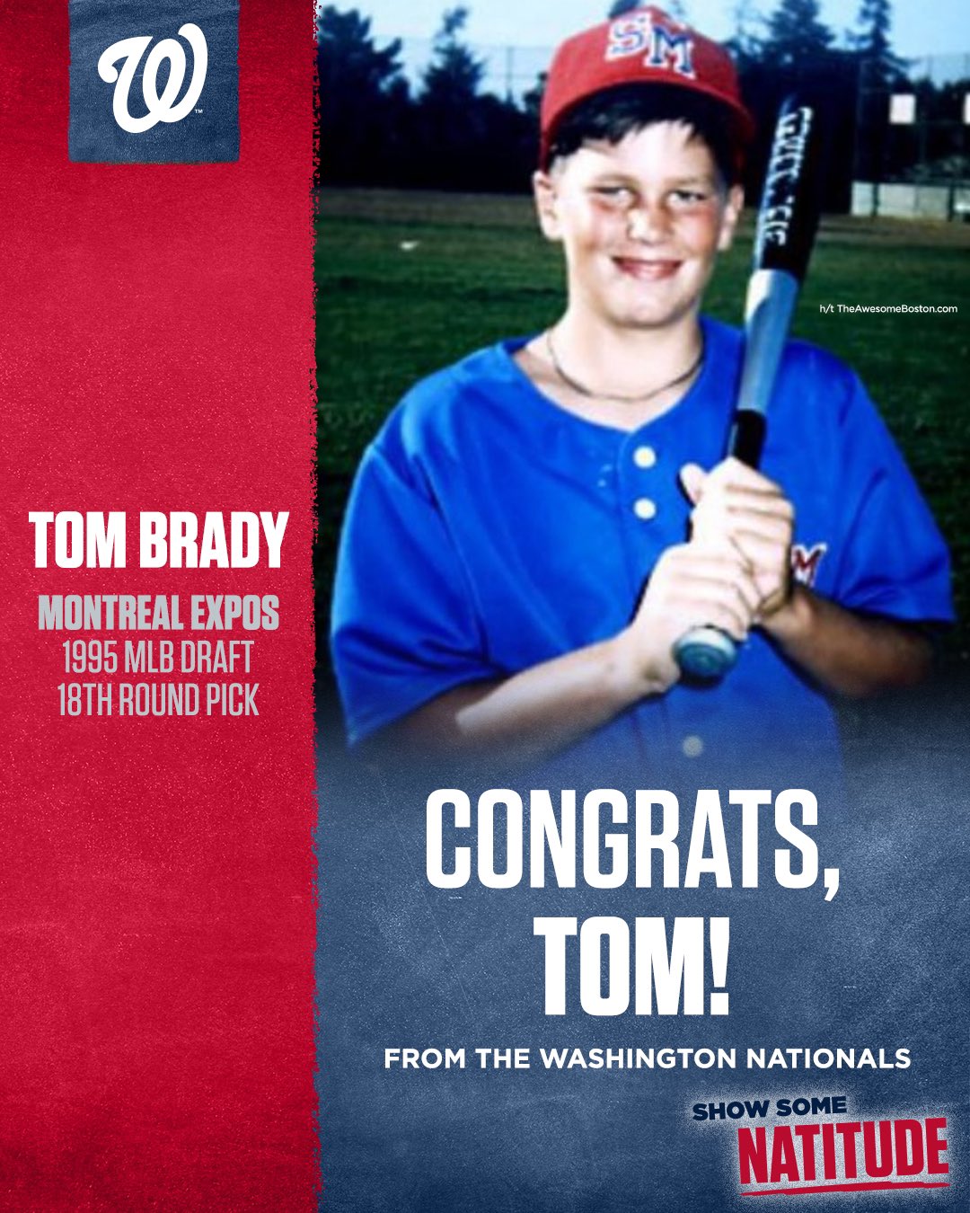 Washington Nationals on X: 'Congrats to former Expos draft pick @TomBrady  on a great career!  / X