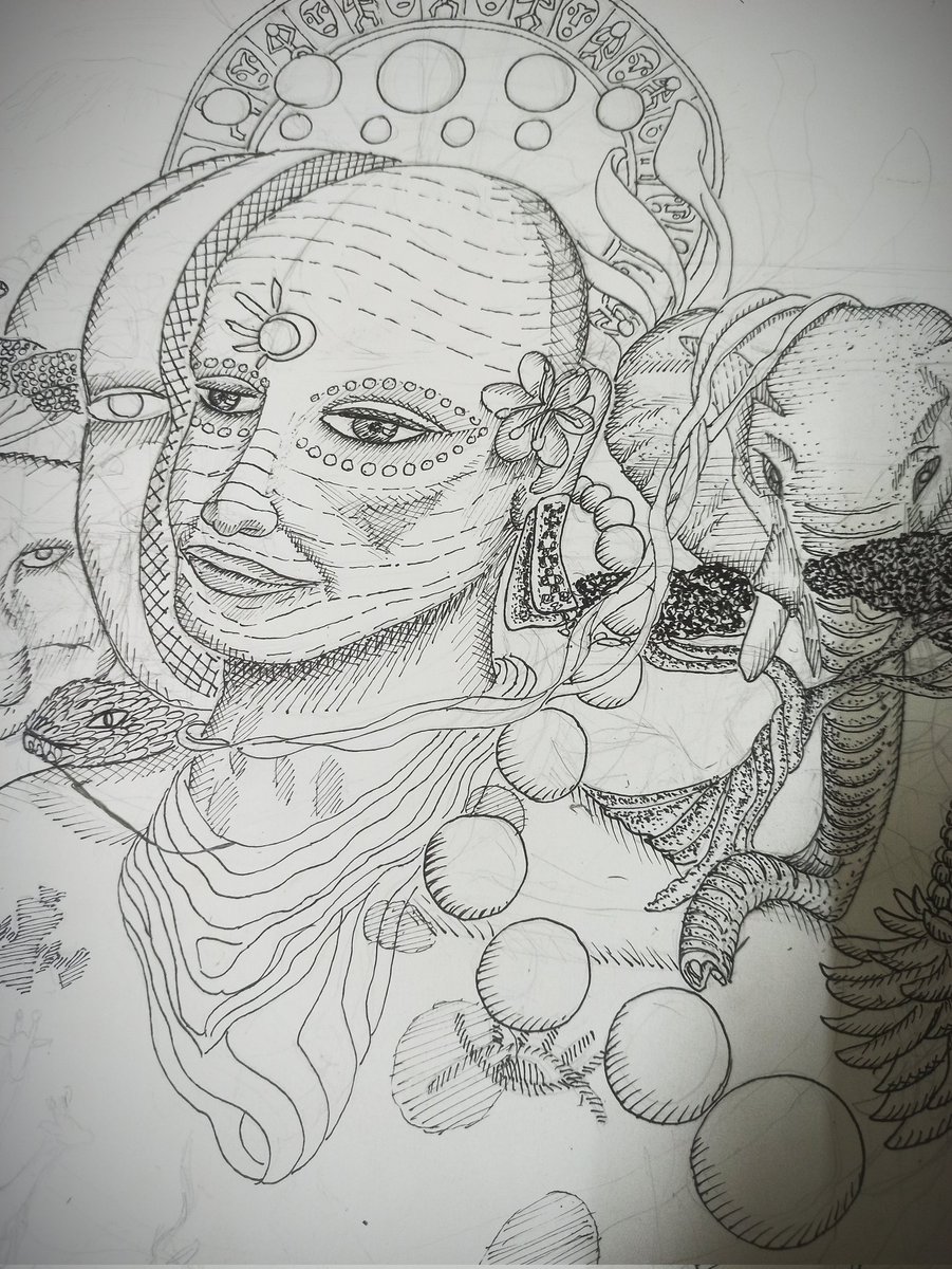 levit8rs's tweet photo. Work in progress.
Ink on paper. ❤️
#nftart #NFTartist #NFTCommunity https://t.co/JzyC5BAzJK
