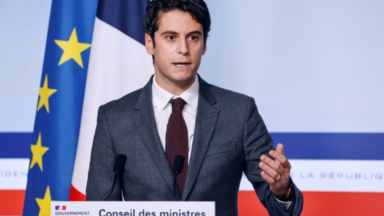 BFMTV's tweet photo. Gabriel Attal "sceptique" sur l'utilité d'un débat pour Macron avant le premier tour
https://t.co/yMQZM6qRJp https://t.co/8unCdwASpJ