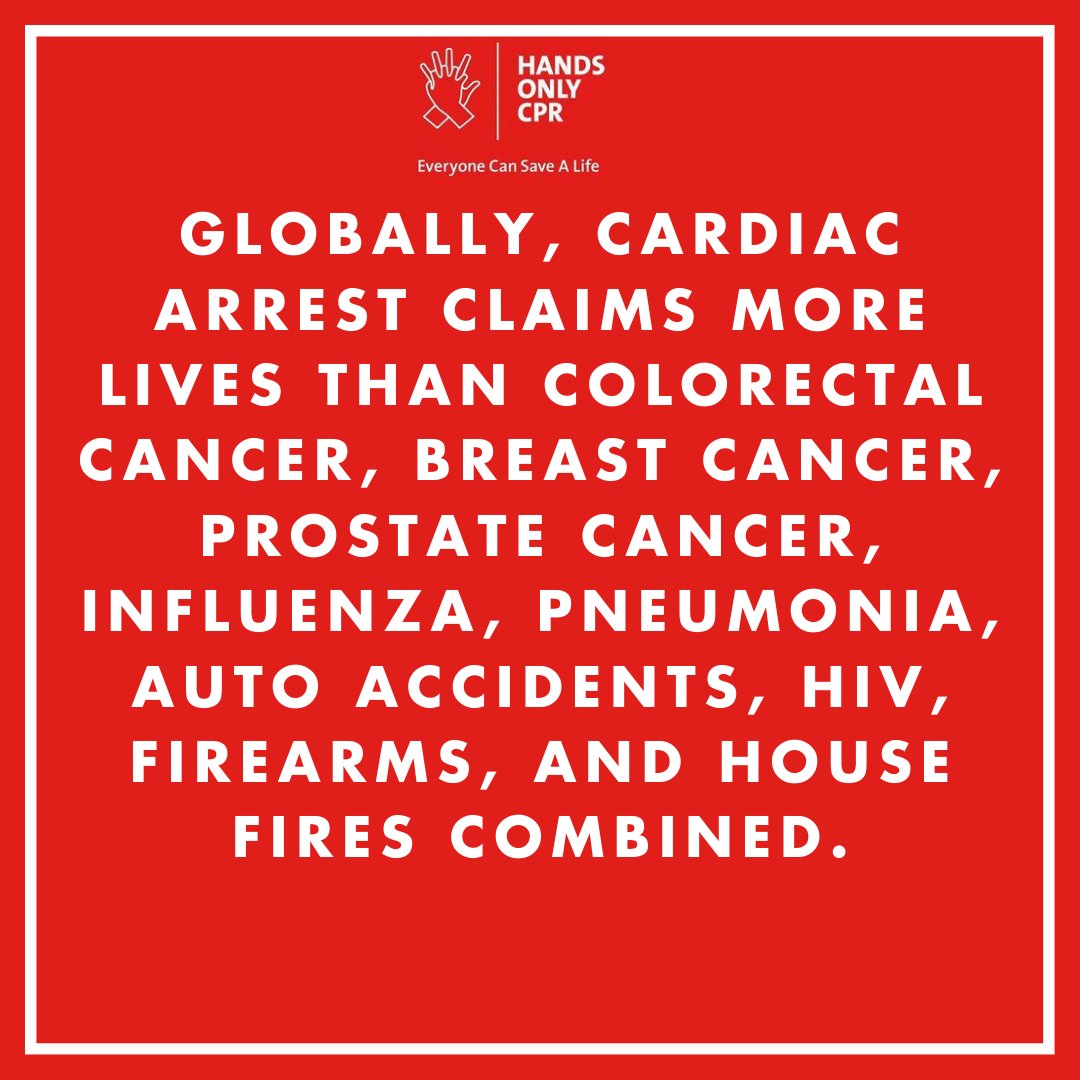 Hands_Only_CPR's tweet photo. This is why learning HOCPR is so important. Don't let cardiac arrest claim another victim. ❤️👏
#cpr #hocpr #cprsaveslives #savealife #cardiacarrest https://t.co/vYcicJOGiv