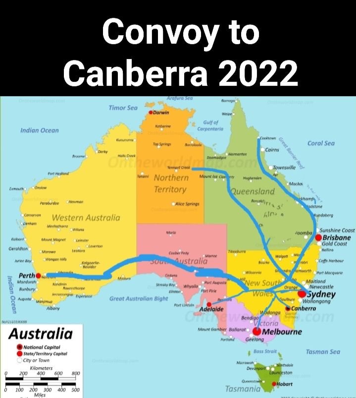 #ConvoyToCanberra2022 hashtag on Twitter