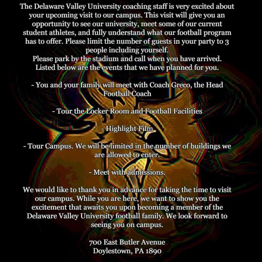 johnmaher22's tweet image. 2/5 I will be at Delaware Valley University for a visit ! 🟢⚫️⚪️ @DVUAggies @DVUfootball @DelVal