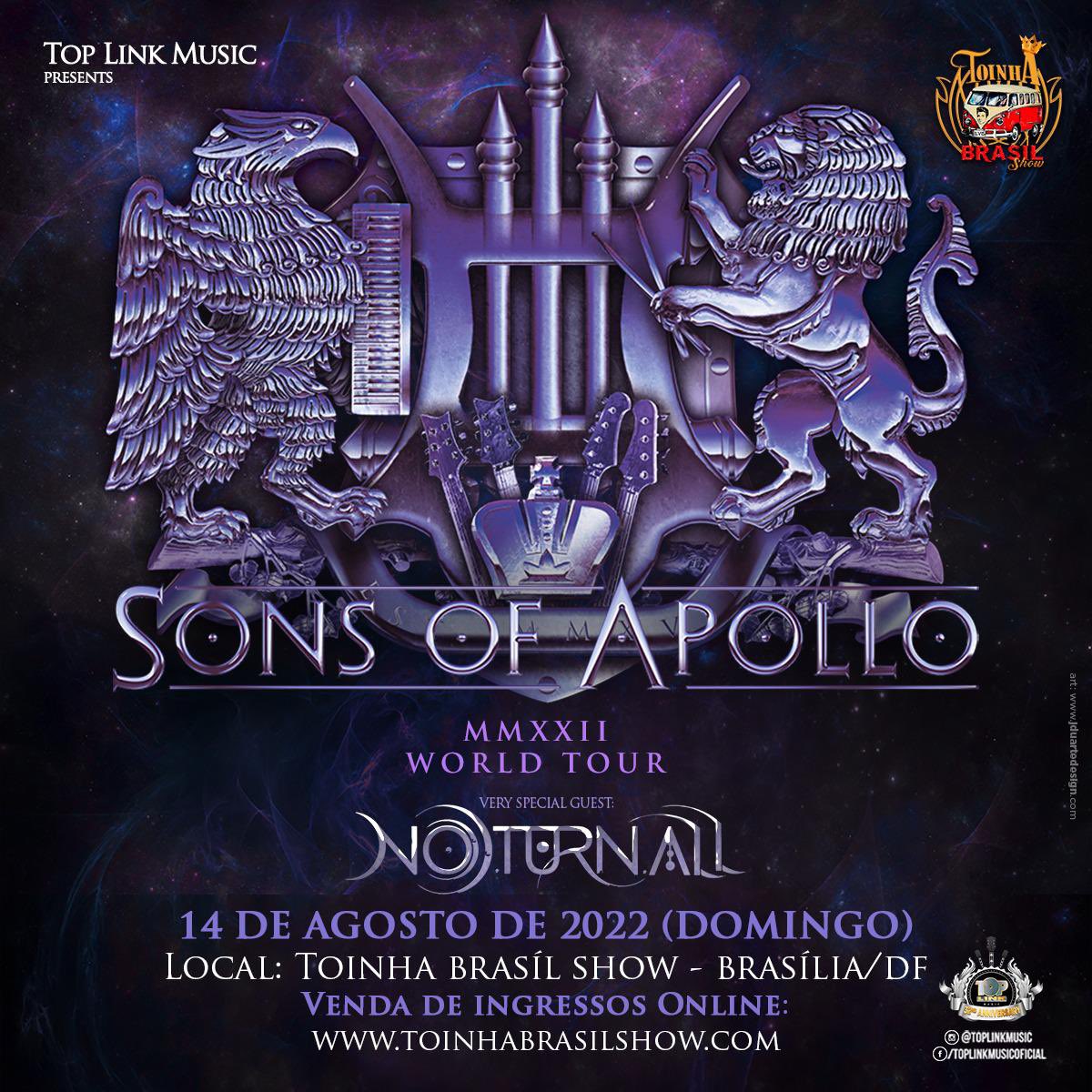 SonsOfApollo1's tweet photo. JUST ADDED to the Sons Of Apollo South America tour in August:

August 14th, 2022 - Brasilia, Brazil - Toinha Brasil Show 🇧🇷

Tix on sale now: https://t.co/EUTJReRrqM https://t.co/hIHKlhoLa8