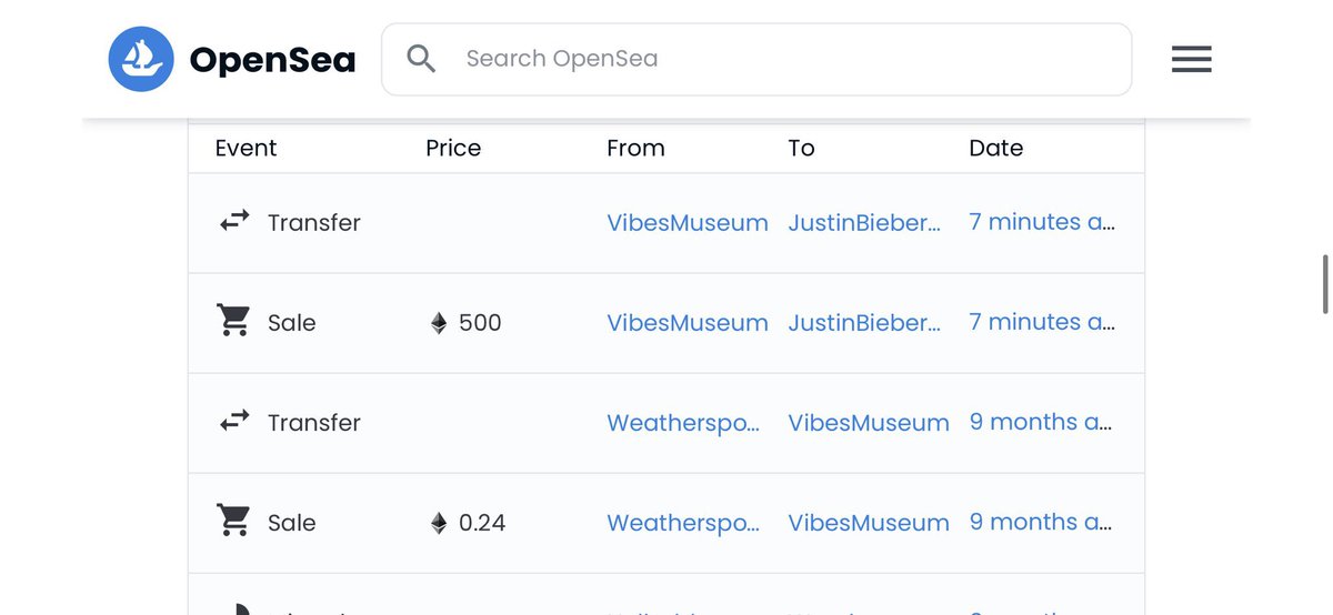 So <a href="/justinbieber/">Justin Bieber</a> just bought a @boreenbroadcast for 500ETH. Probably nothing #BAYC