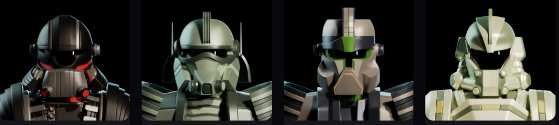 Edub32's tweet image. new here and just getting started but super happy to be part of the community of Bounty Hunters, here are my hunters
@BountyHunterNFT