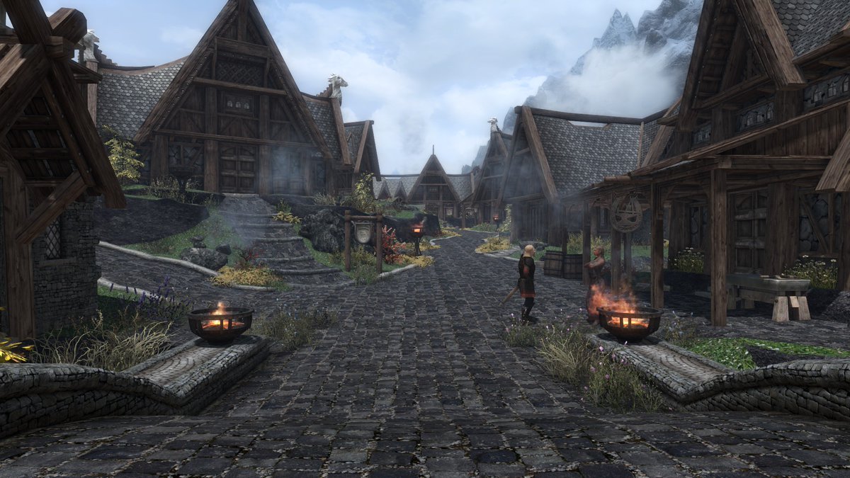 SkyrimWidow's tweet photo. CleverChaff's town mods are some of my favorite mods. Here's Whiterun: #Skyrim #Skyrimmodded #pcgaming https://t.co/Uzxl6CAnMX