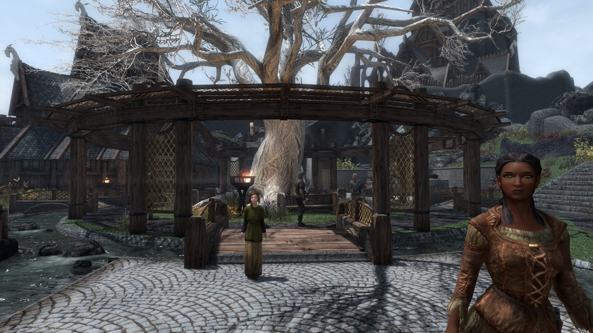 SkyrimWidow's tweet photo. CleverChaff's town mods are some of my favorite mods. Here's Whiterun: #Skyrim #Skyrimmodded #pcgaming https://t.co/Uzxl6CAnMX