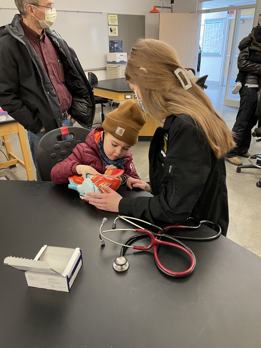 <a href="/mwsunursing/">MO Western Nursing</a> students volunteered at Super Science Saturday today! They helped kids practice hand washing with glo germ, taught about the human heart while kids listened to their own heart beat, and taught about the human lungs by building pretend lungs with paper bags and straws