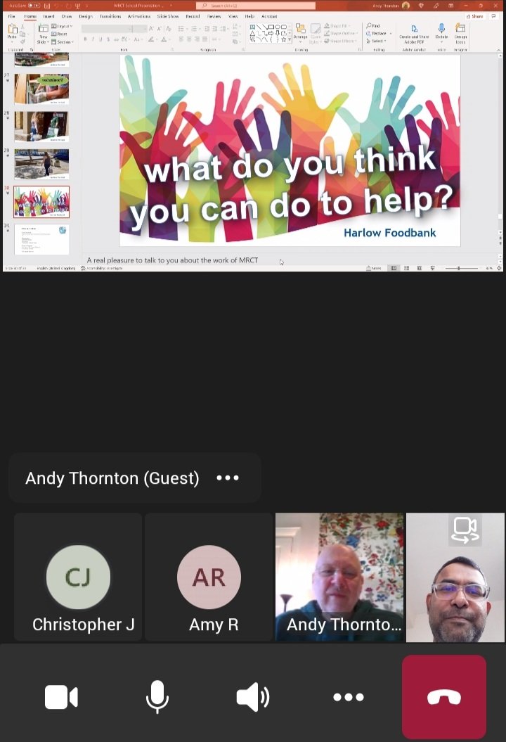 Harlow Co-op Local Cause Meet and Greet - Meeting. Many thanks to Andy Thornton from Harlow Foodbank for presentation. also thanks to Christopher Jordan and Amy Ryan, Co-op Store Manager for their commitment to support Harlow Community. We look forward to working with new causes.