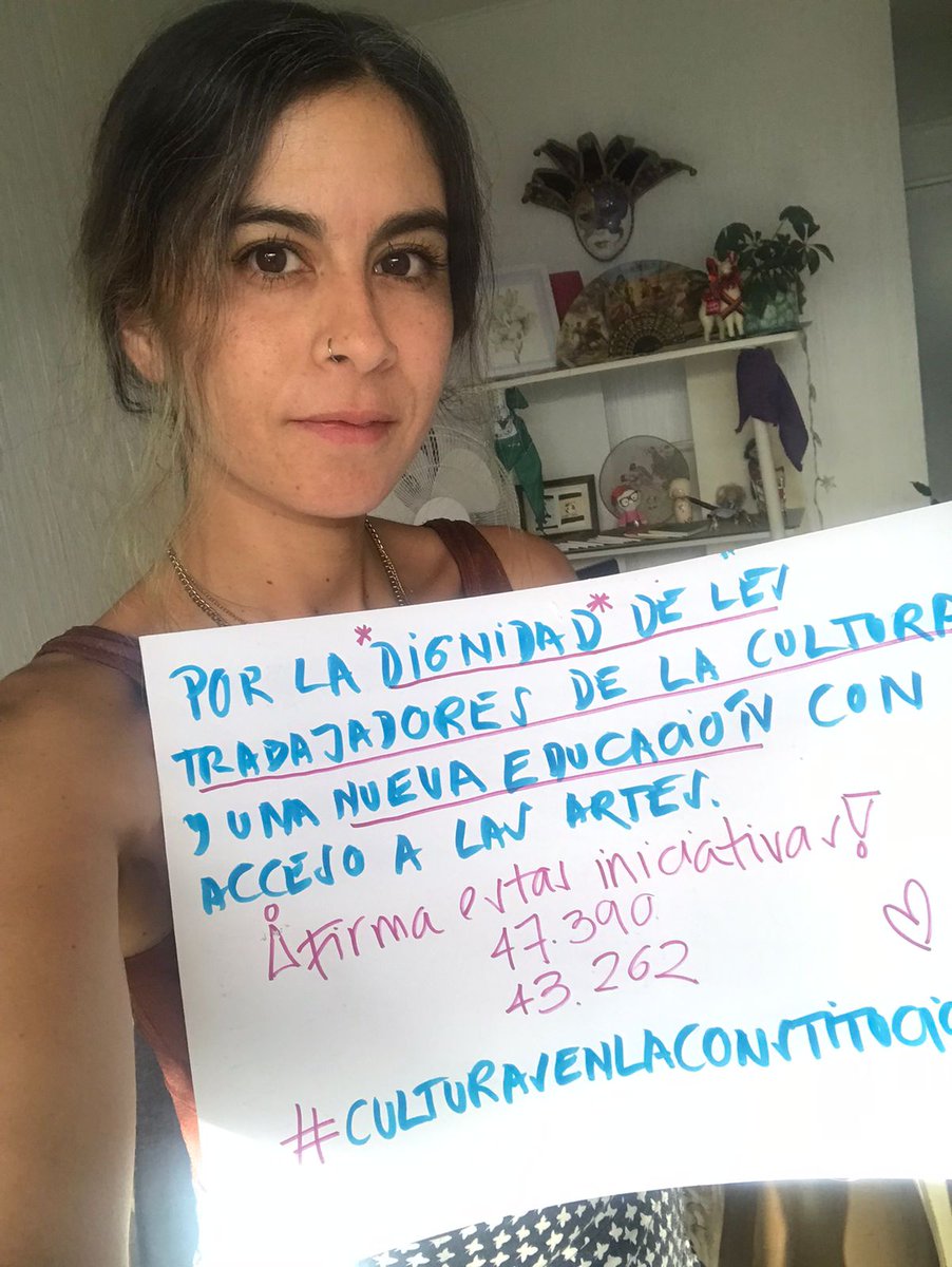France_Santoro_'s tweet photo. Quedan solo 3 días para apoyar las iniciativas populares y estamos en una situación de urgencia para nuestro gremio. Súmate a firmar las iniciativas culturales 47.390 y 43.262, por dignidad para lxs trabajadores de la cultura.
Apoyános!  #CulturasEnLaConstitución https://t.co/j2uOGm5G7j