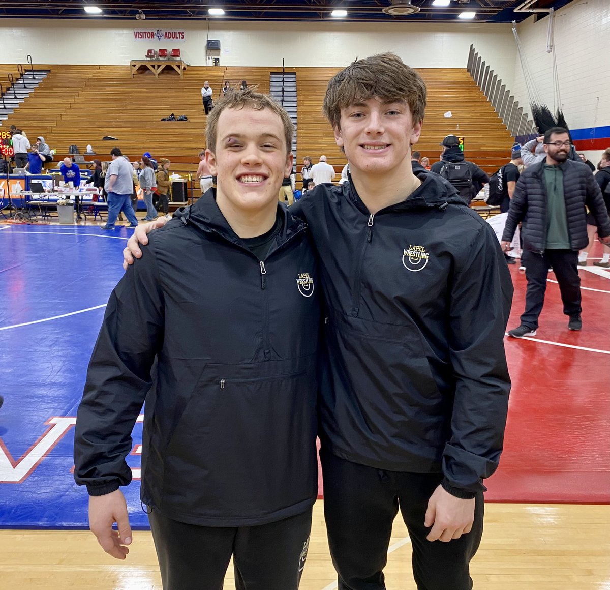 A Big Congratulations to Kyle Shelton and Grant Morris for both placing 3rd at Sectionals today and advancing to Regionals next week. <a href="/lapelathletics/">Lapel Athletics</a> <a href="/hunt_Rob/">Rob Hunt</a>