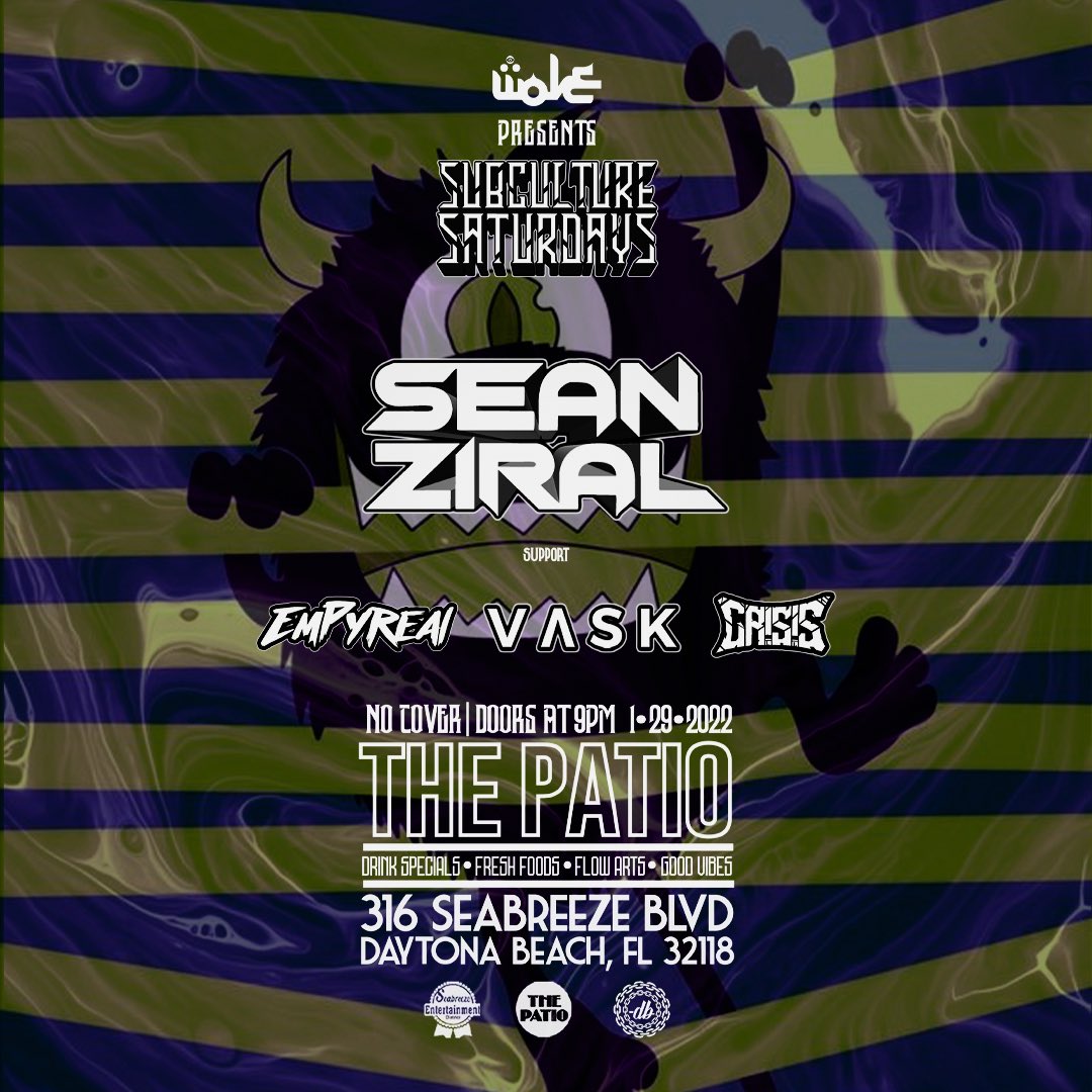 seanziral's tweet photo. Headlining tonight in #DaytonaBeach ! 🔊🔥 come thru if u like #dubstep #DrumNBass #edm https://t.co/jHhRuXhtYT