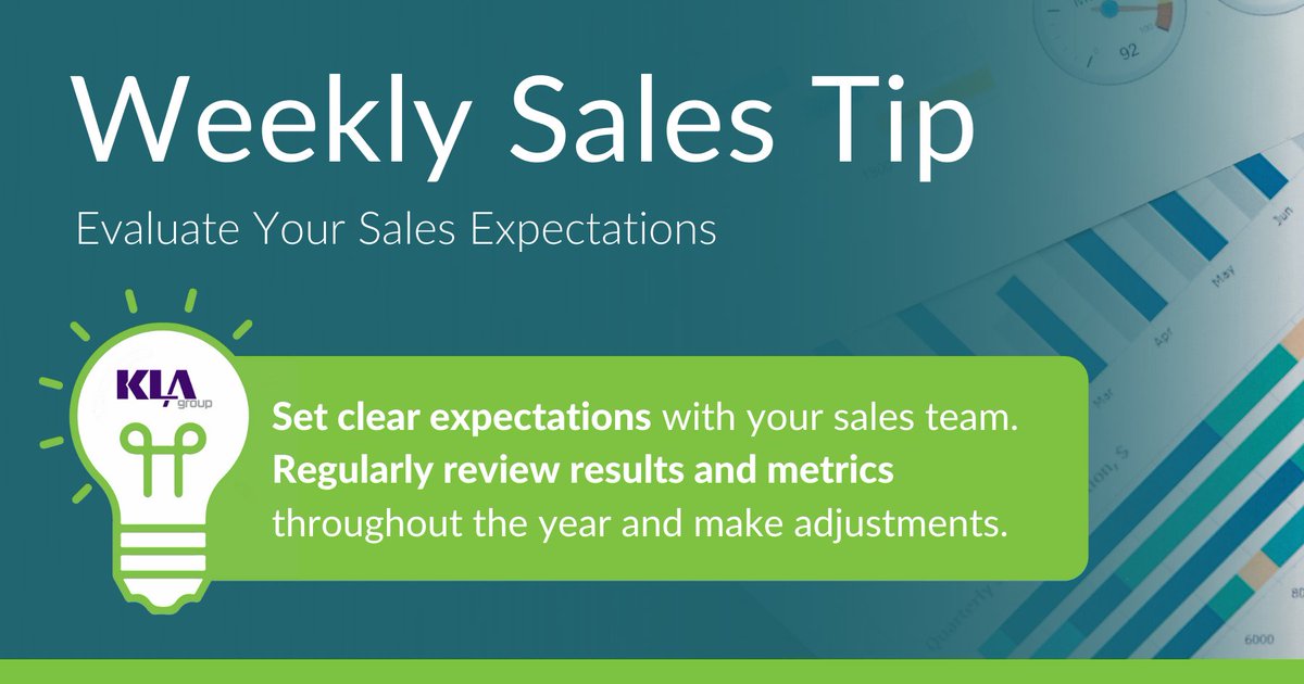 KendraLeeKLA's tweet image. Are the expectations for you or your salespeople clear? Are they measurable?

👀 Have a second pair of eyes look over your list and provide feedback.

📅 Periodically review and adjust your expectations throughout the year.

#salesgoals #salesexpectations #salesmetrics