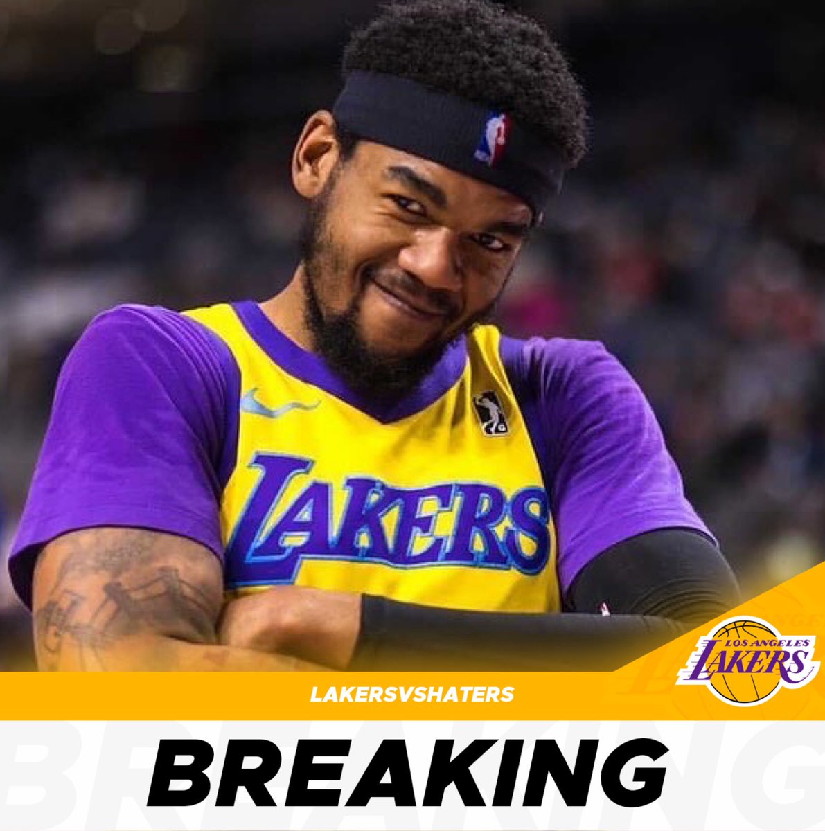 notlakersgm's tweet photo. Lakers have called up Mason Jones. He will join the team for tomorrow’s game against the hawks! #LakeShow https://t.co/RGjGxtitYD
