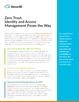 TechDataUKSecur's tweet photo. As you contemplate the role of #zerotrust in your organization's #security strategy, take a look at this perspective for #SecurID that outlines the important fundamentals to keep in mind: https://t.co/WJKQuikhvO https://t.co/iLq2qevhwS