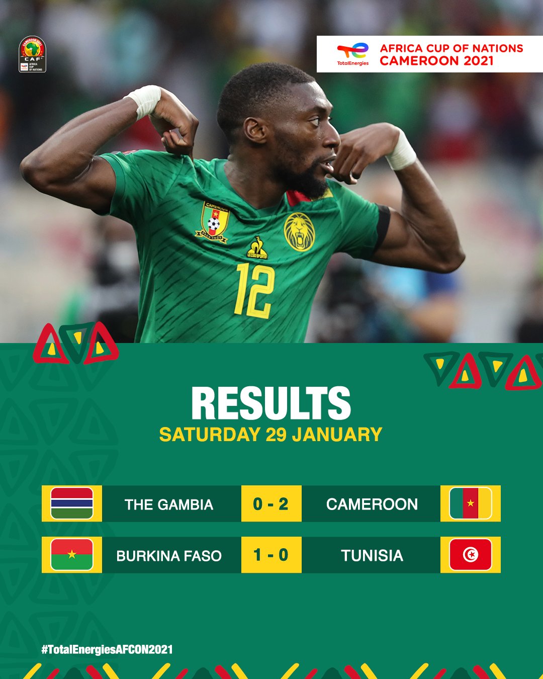 Letu Finals Schedule Fall 2022 Totalenergiesafcon2021 🏆 On Twitter: "#Teamcameroon And #Teamburkinafaso  Jet Off To The Semi-Finals ✓ Here's How Saturday's Action Went Down 🔢  #Totalenergiesafcon2021 | #Afcon2021 Https://T.co/Hubfbbajxd" / Twitter