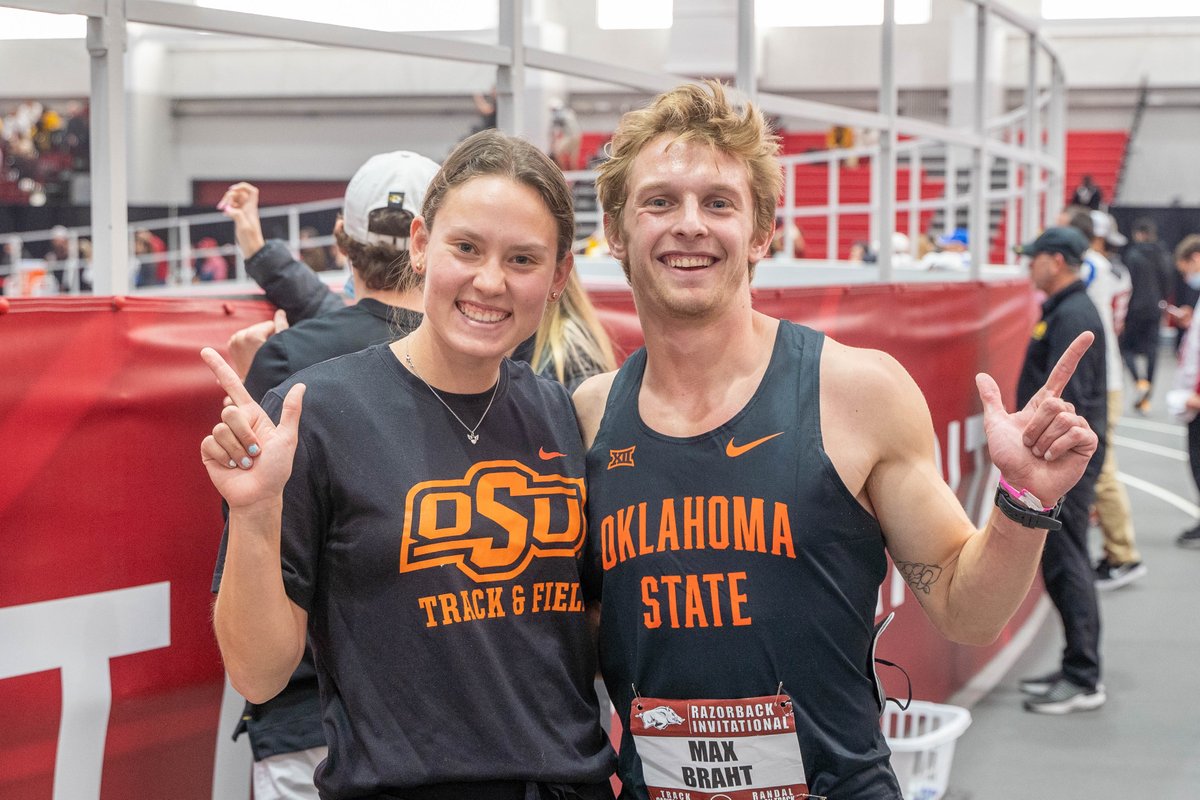 run4okstate's tweet photo. Maddie Meiner 🤝 Max Braht
       Breaking Multis Records

#GoPokes I #run4okstate https://t.co/gXUsTVuBx2