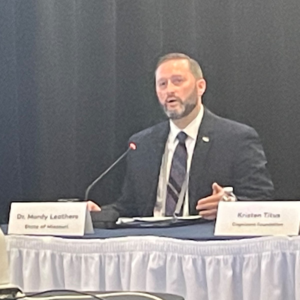 #Missouri <a href="/MODHEWD/">MO Higher Education & Workforce Development</a> Director <a href="/MardyLeathers/">Mardy Leathers</a> spoke to Governors of the disconnect between employers who have trouble finding applicants, and job seekers who can’t find work. #NGAWinterMeeting