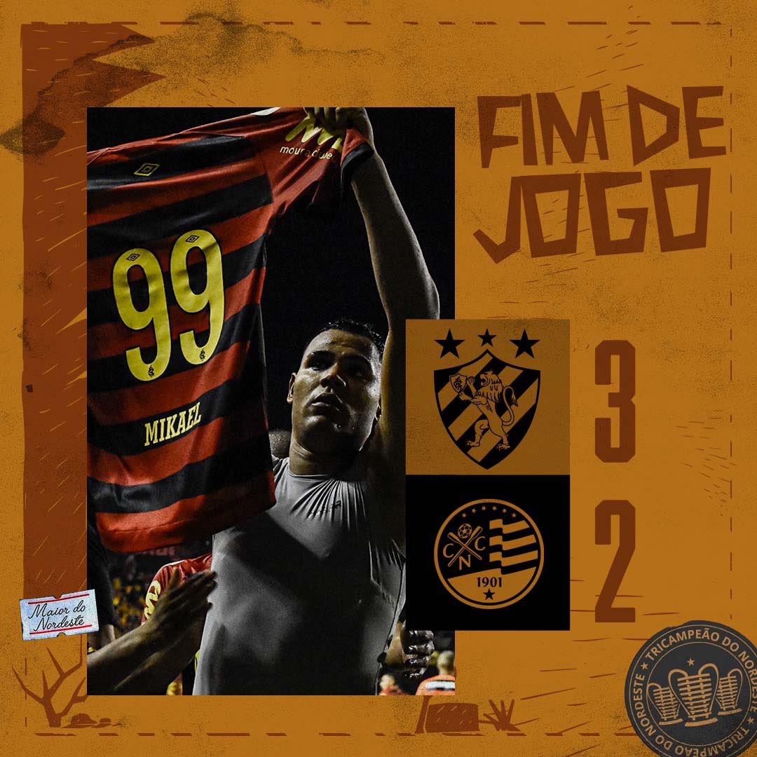 sportrecife's tweet photo. QUER MAIS UM GOL AÍ?!
Vitória do Leão no Clássico: Sport 3x2 Náutico. TRÊS GOLS DELE! 9️⃣9️⃣ https://t.co/HXwsiqIeiL