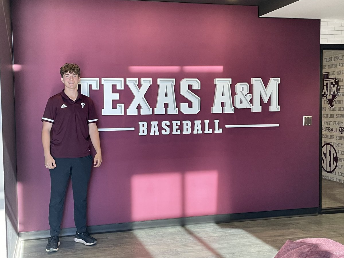 Today, I am proud to announce my commitment to continue my baseball and academic career at Texas A&amp;M University. I want to thank God, my family and my friends, Gig'em Aggies!! <a href="/AggieBaseball/">Texas A&M Baseball</a> <a href="/CoachSchloss/">Jim Schlossnagle</a> <a href="/ncain39/">Nolan Cain</a>  <a href="/NicoMoran/">Nico Moran</a> <a href="/drogers48/">David Rogers</a> <a href="/gilavalos73/">Gil Avalos</a> @BaseballDoctor8 <a href="/FiveStarPB/">5 Star Performance</a>