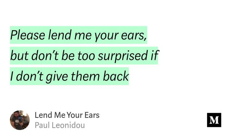 paulleonidou's tweet photo. “Lend Me Your Ears” by Paul Leonidou #poetry #haiku

https://t.co/IXNiGEwuEP https://t.co/nOpEx6aKNK