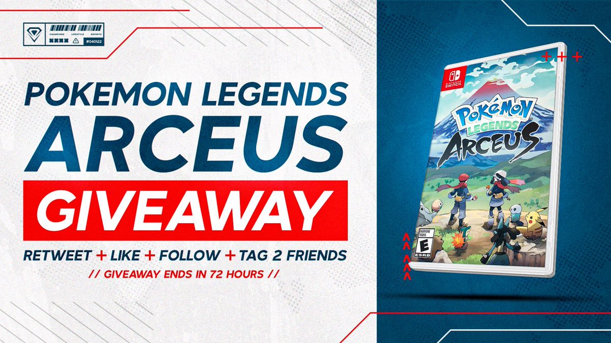 ParagonFGC's tweet photo. 🚨GIVEAWAY🚨

Pokémon Legends: Arceus 

Enter by following the instructions listed below:

1️⃣Follow us
2️⃣Tag 2 friends
3️⃣Like and RT this tweet

🏆Winner picked in 72 hours! https://t.co/PAMJvkLSDf