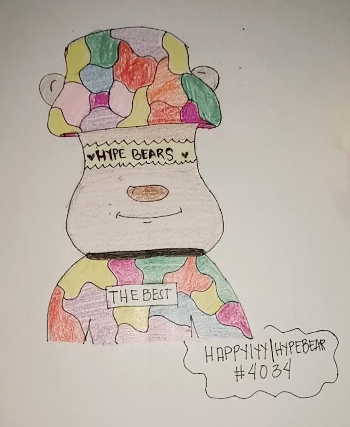 Happylyy40's tweet photo. Hello Please support my creative Fan art  i hope you guys like it 🤗🐻🚀 

@TheRickk @jpegenthusiast_ @hypebearsclub https://t.co/9iRglt2upk