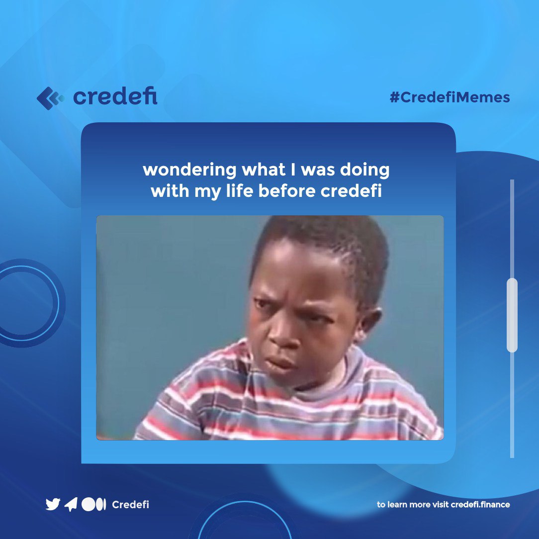 <a href="/CryptoGPO/">Altcoin #BSCgem #ERCgem</a> It's can only be #Credefi great #crypto with amazingly strong community, visit Credefi.finance for details and also check out their Telegram t.me/Credefi #eublockchain #DeFi