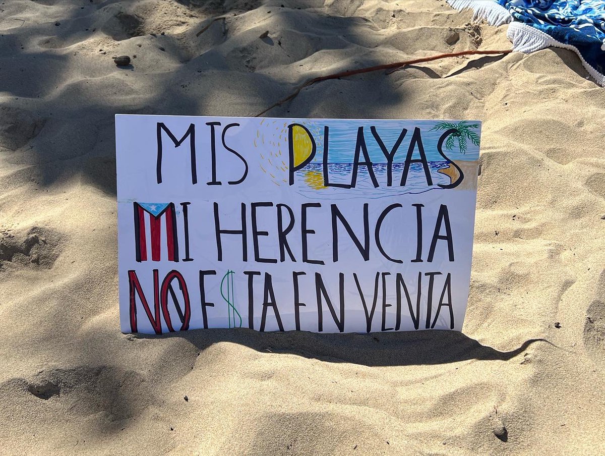 MyrnaConty's tweet photo. Solidaridad hoy con lucha OceanPark. Mañana continúa. Defendamos nuestras #playas .@pedropierluisi #LasPlayasSonDelPueblo #LasPlayasNoSeVenden @amigxsdelmar_pr @RosaSeguiMVC @yovelezarcelay @riverasaniel @ValeriaCollazoC @MaritzaWAPA @paralanaturalez @casapuebloorg @manuelnatal https://t.co/ONcy7l4lev