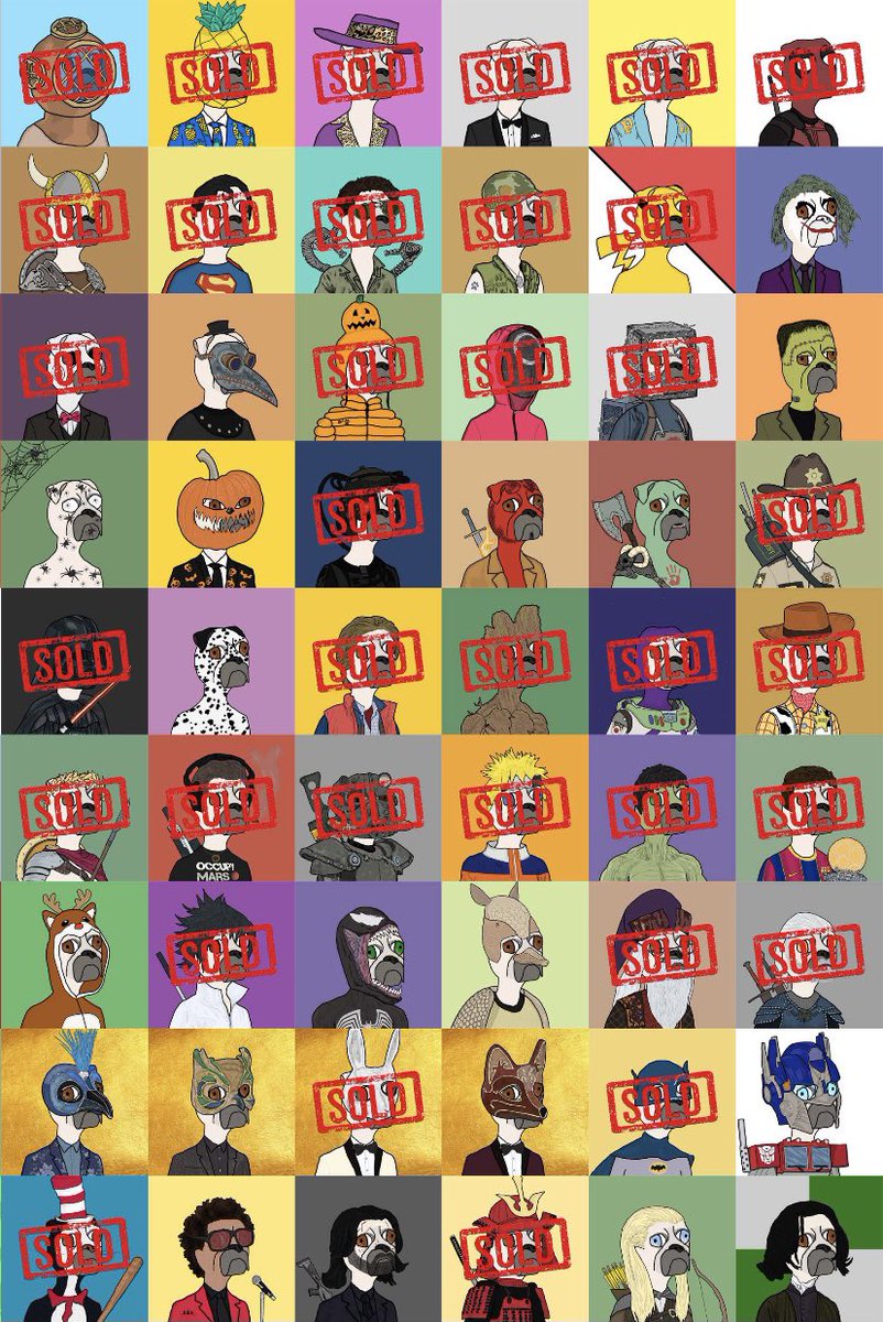 All the BoredPugs available and ones that have been adopted! 🐶🚀

opensea.io/collection/bor…