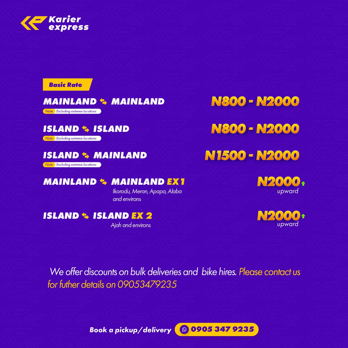 Isaiah_bd's tweet image. Anyone looking for a prompt dispatch company for deliveries, use @KarierExpress