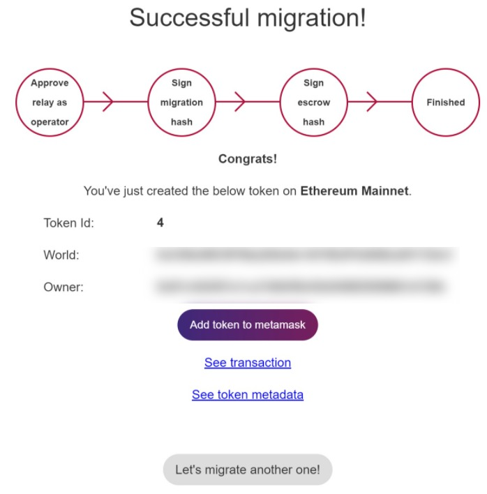 Beaming up gets real🚀
For the first time we have migrated a #NFT from the #Moonbeam to the #Ethereum chain! 
Thanks to our partner <a href="/polkis_io/">polkis</a> for providing one of your #MoonbeamNFT

#nftcommunity #mintislive #NFTcrosschain #NFTs #NFTcommunity #nft #crypto #nft #ethereumnft