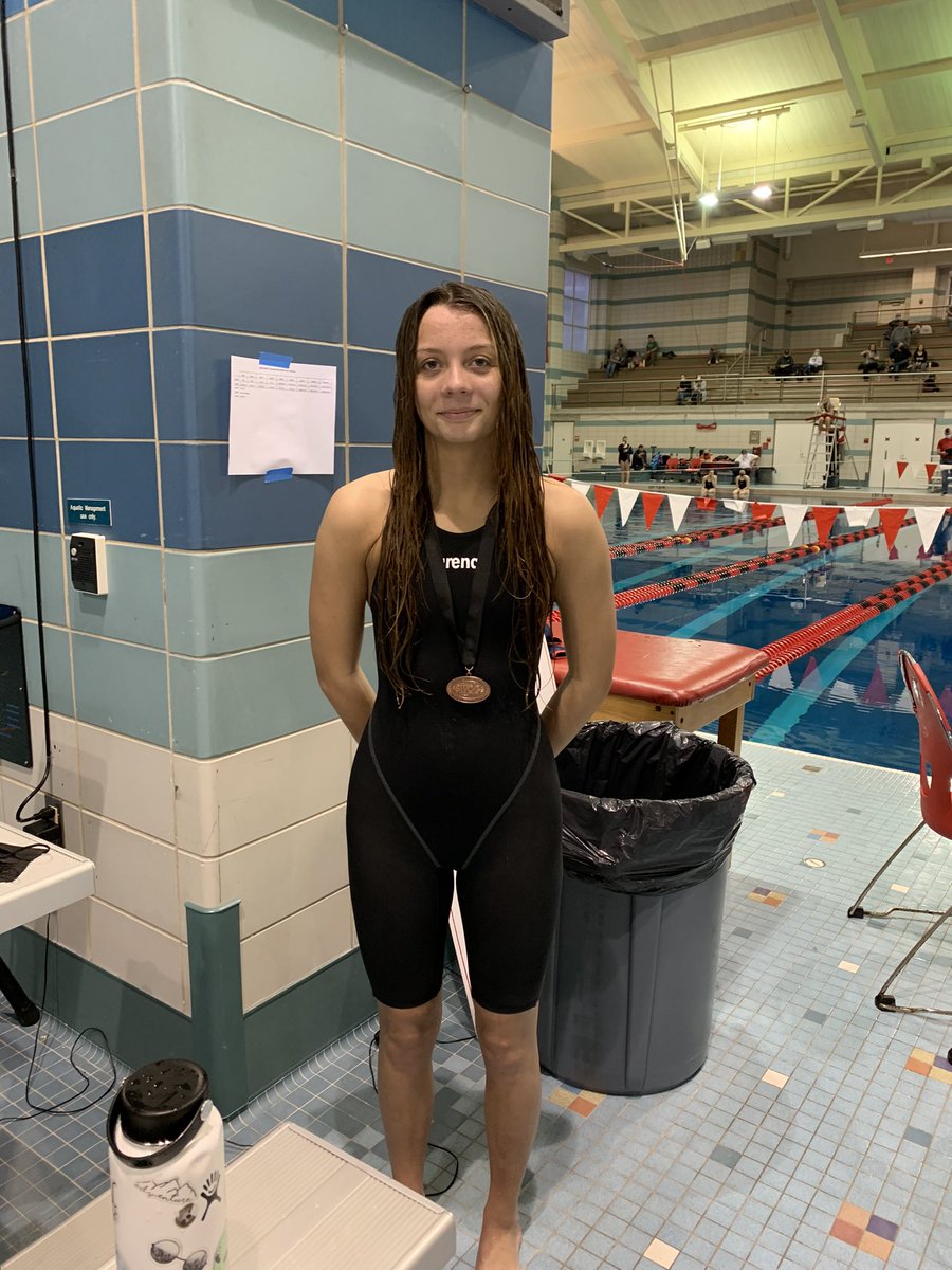 Peyton Rossi with a 3rd place finish in the 200 Fr at SWOC