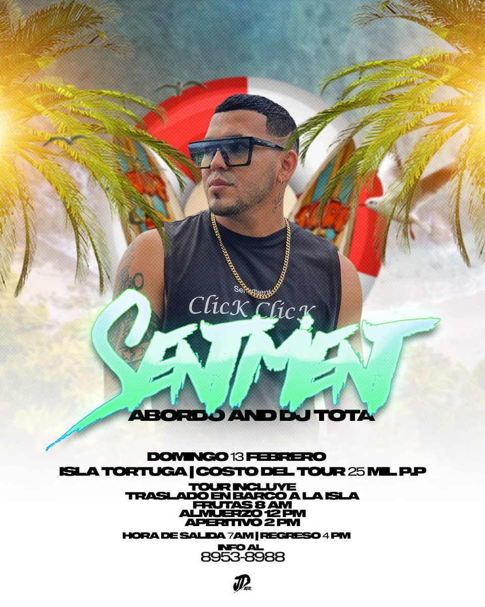 13 de febrero Nos fuimos 🙏🏽🔥 aparten su campo desde ya 👌🏽 ISLA TORTUGA 🐢 🌴