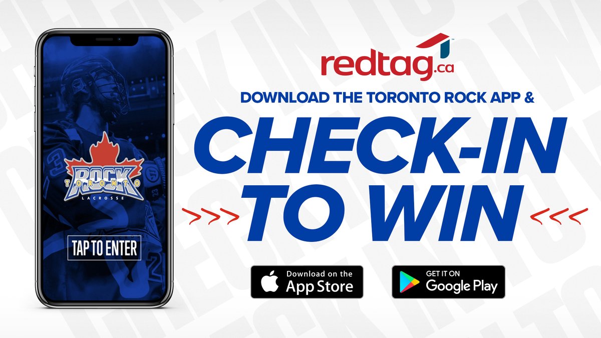 TorontoRockLax's tweet photo. Check-In (from HOME) To WIN!

Make sure you download the Rock App and check-in to win!  You could win a $100 travel voucher from https://t.co/2BBTaMuw19 AND a fully loaded Rock prize pack!

Watch tonight's game on #TSN2 at 7pm! https://t.co/VFrd1tWHzH