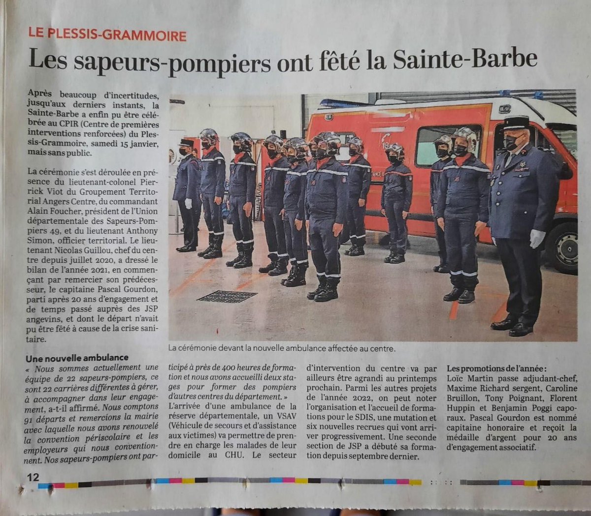 Melalex49's tweet image. Retour sur la Ste-Barbe du #CPIr #leplessisgrammoire 
#saintebarbe @SDIS_49