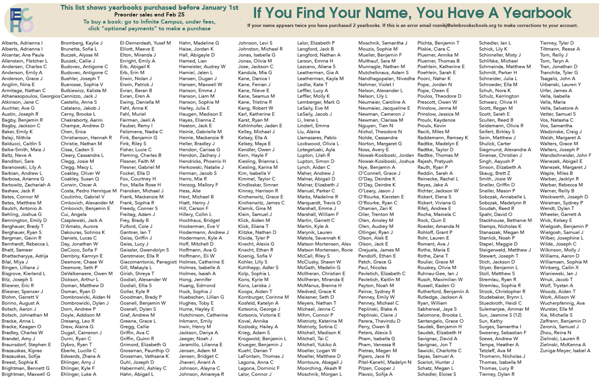 BE Echo Yearbook tweet media