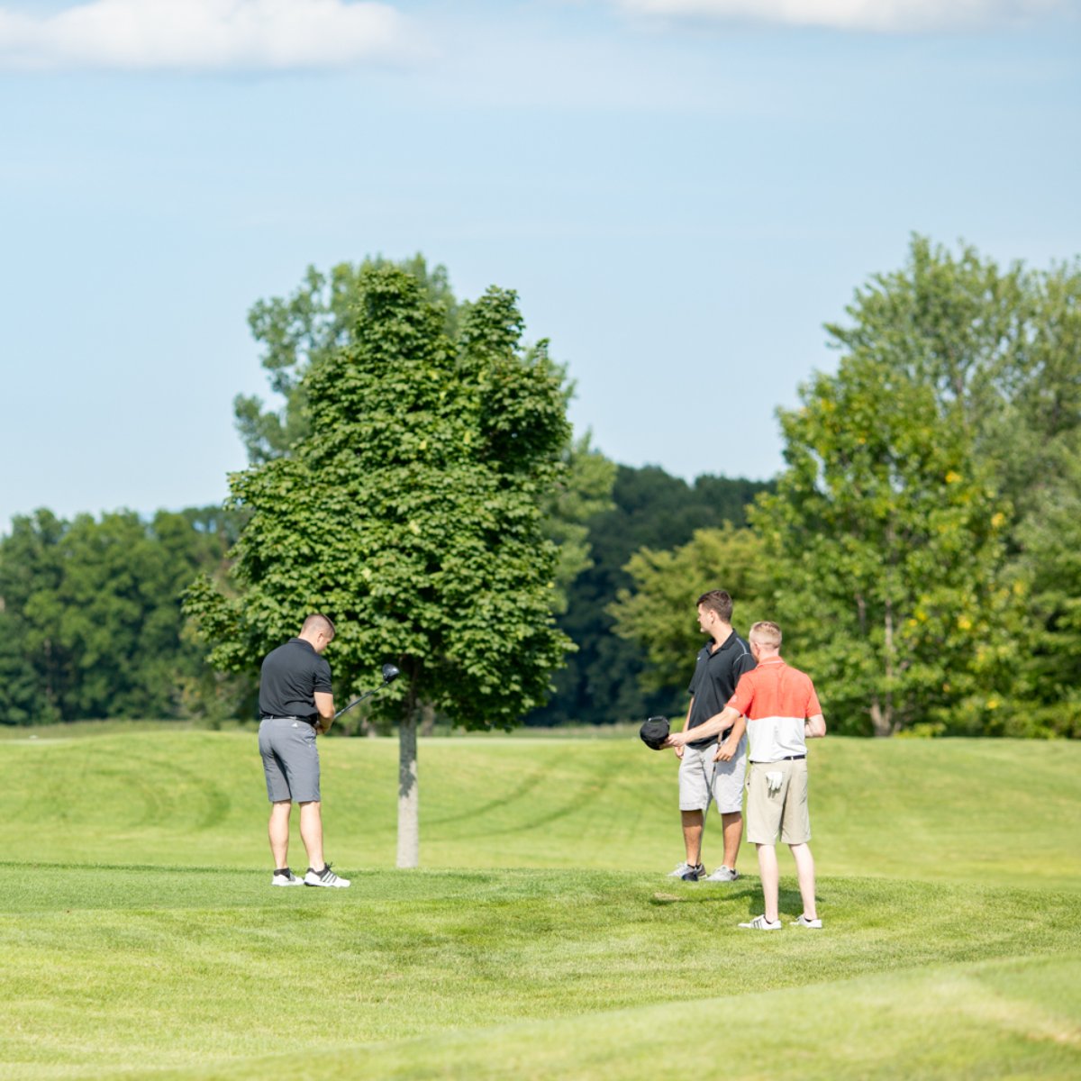 fairwayshalf's tweet photo. Going to the driving range helps you improve your game, but it doesn’t quite do the same job that playing an entire round does. Stop on by The Fairways of Halfmoon and get to work. https://t.co/eLPP7Zlkmf
