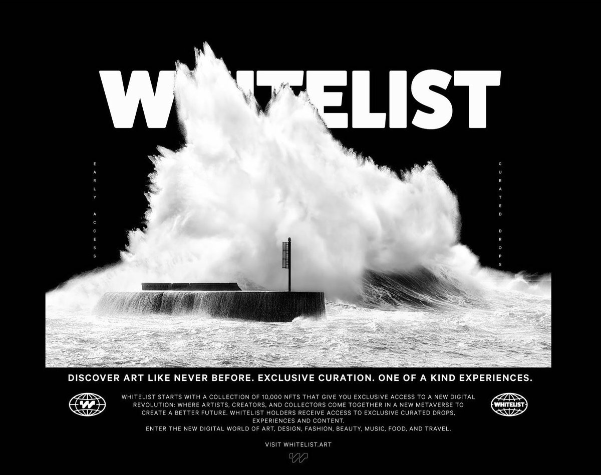 Discover art like never before.
Exclusive curation
One of kind experiences

Follow @whitelistart 🐇
Comment with your favourite BW NFTs.

🖤🤍
