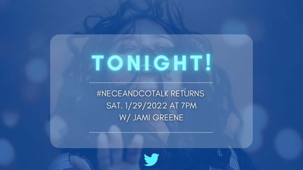 Imani_Wisdom's tweet photo. In less than one hour, be sure to join the podcast host of "Let's Talk DESTNE" and Imani Wisdom for an one-on-one #neceandcotalk chat, tonight at 7pm on Twitter -- and bring your questions. We love interactives chats. https://t.co/PaXbxrohkZ