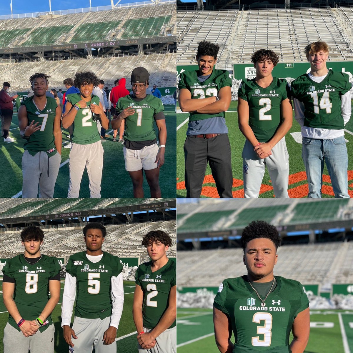 A few more pics of some of the <a href="/TeamFullGorilla/">Team Full Gorilla</a> boys that were up <a href="/CSUFootball/">Colorado State Football</a> Junior Day, great day to be great I think 34 🦍’s invites &amp; 30 in attendance🦍🏈💯 #ballers #ifyouballyoullgetthecall #skorillas #gorillawarfare #OAGAAG